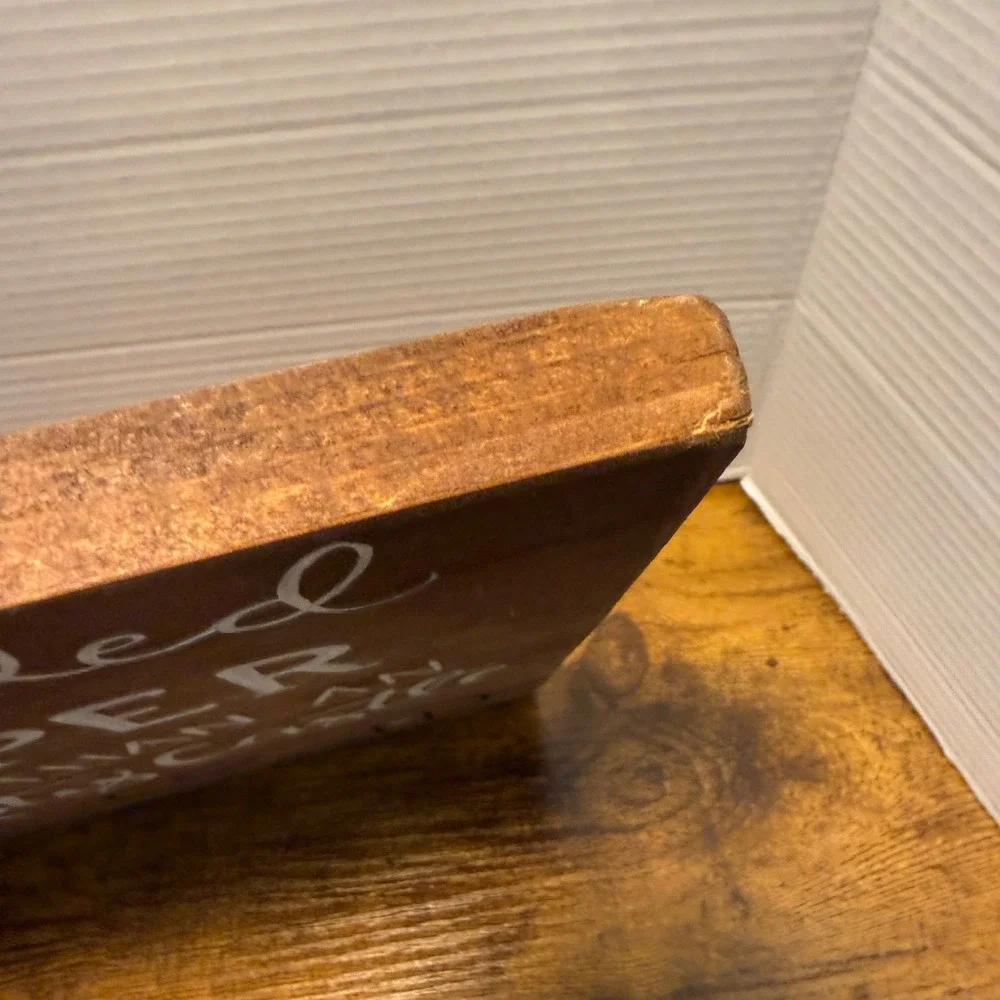 Rustic Wood Sign Crowded Camper is Better Than An Empty Castle Hand Painted 12x9